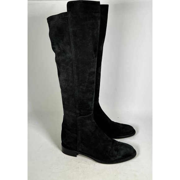 Ann Mashburn Shoes - Ann Mashburn Black Suede Riding Boots Sz.9(39)